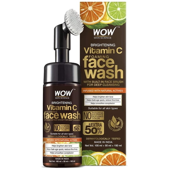 Wow Skin Science Brightening Vitamin C Foaming Face Wash - 150 ml