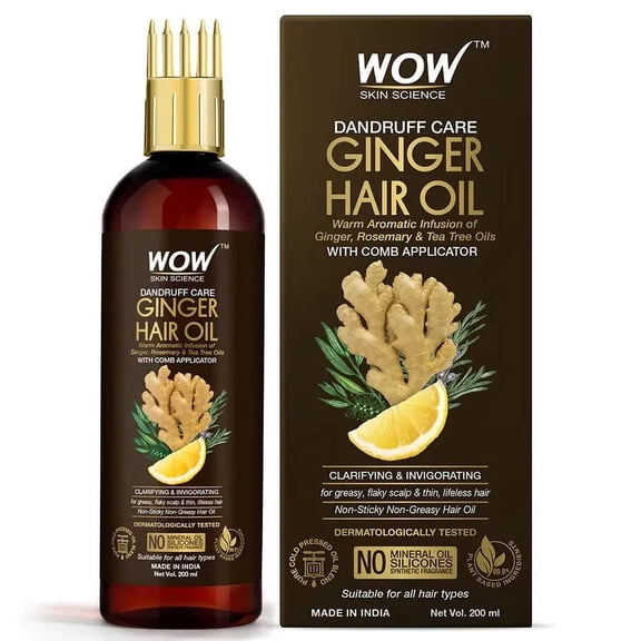 Wow Skin Science Ginger Hair Oil, 200ml