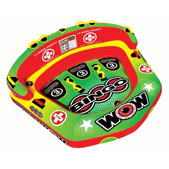Wow Sports 14-1070 Bingo 3 Inflatable And Towable Water Sport