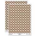 thumbnail image 1 of Wow Surprised Cat Teacher Student 200+ Round Stickers - Brown - Matte Finish - 0.50" Size, 1 of 3