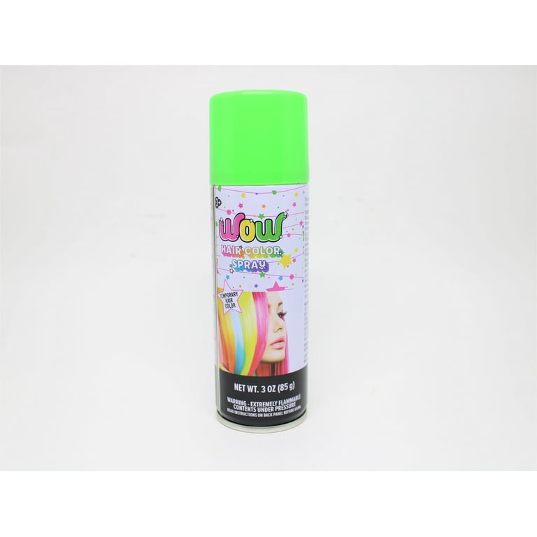 Wow Temporary Hair Color Spray Fluorescent Green Walmart