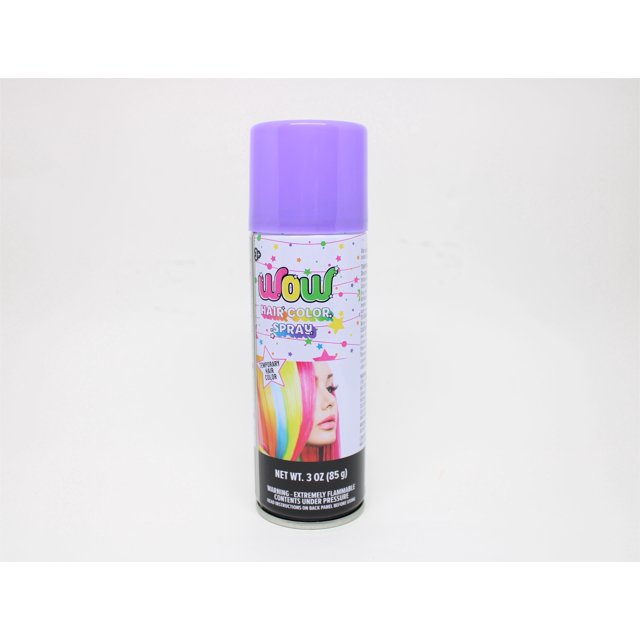 Wow Temporary Hair Color Spray, Fluorescent Purple