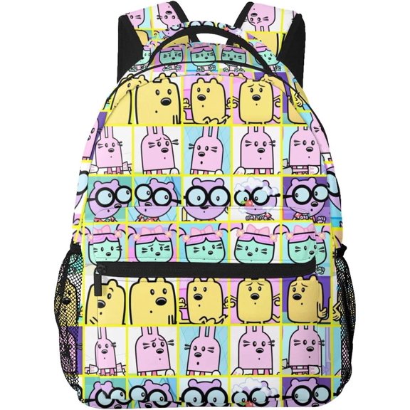 Wow! Wow! Anime Wubbzy! Laptop Bag Cartoon Backpack Casual Travel Backpacks Daypack Anime Schoolbag For Men Women
