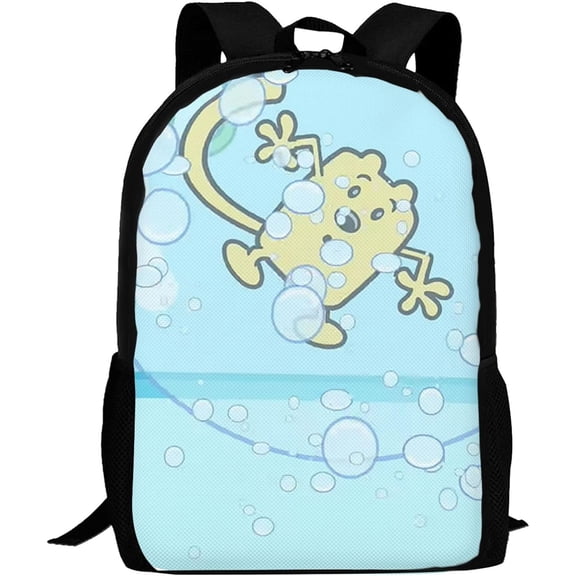Wow! Wow! Anime Wubbzy! Laptop Bag Cartoon Backpack Casual Travel Backpacks Daypack For Men Women