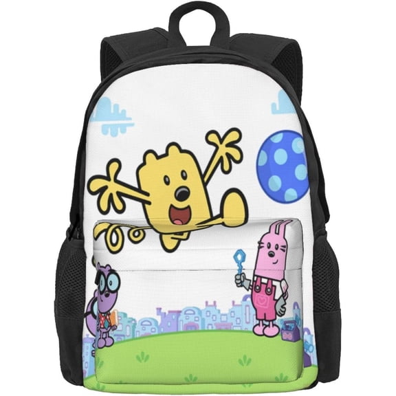 Wow! Wow! Anime Wubbzy! Laptop Bag Cartoon Backpack Casual Travel Backpacks Daypack For Men Women