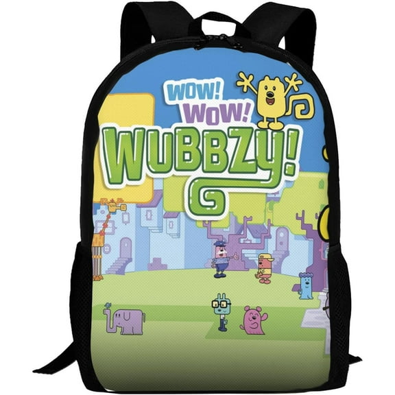 Wow! Wow! Anime Wubbzy! Laptop Bag Cartoon Backpack Casual Travel Backpacks Daypack For Men Women