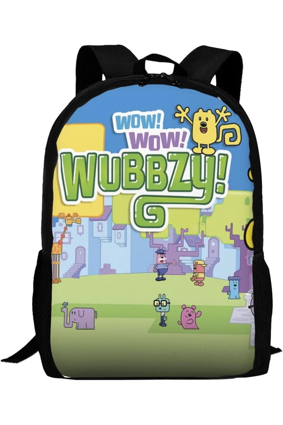 Anime Wubbzy! Laptop Bag Cartoon Backpack Casual Travel Backpacks Daypack For Men Women
