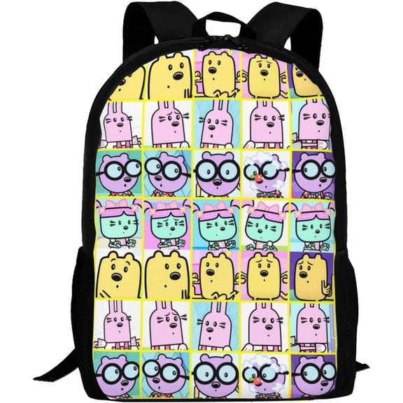 Wow! Wow! Anime Wubbzy! Laptop Bag Cartoon Backpack Casual Travel Backpacks Daypack For Men Women