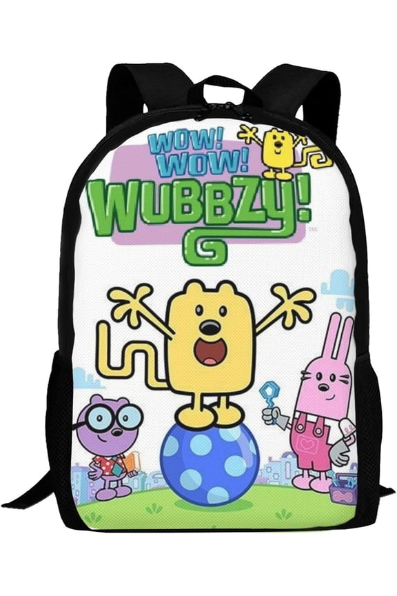 Anime Wubbzy! Laptop Bag Cartoon Backpack Casual Travel Backpacks Daypack For Men Women