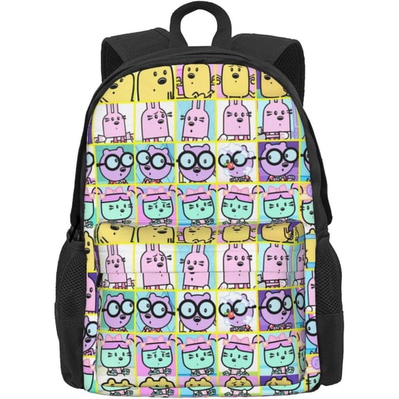 Wow! Wow! Anime Wubbzy! Laptop Bag Cartoon Backpack Casual Travel Backpacks Daypack For Men Women