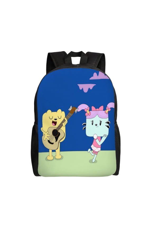 Wow Wow Wubbzy Backpack Aesthetic Large Capacity Laptop Bookbag College Travel Hiking School Daypack Rucksack