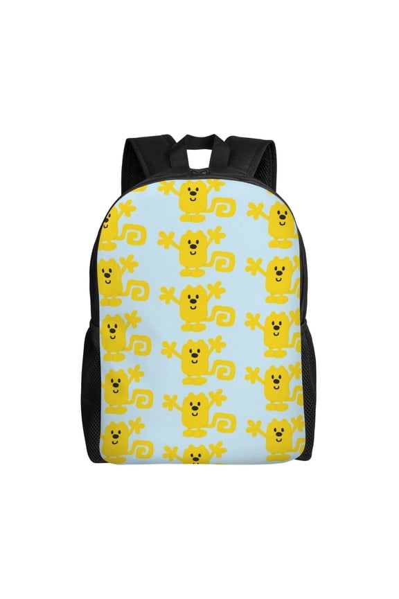 Wow Wow Wubbzy Backpack Aesthetic Large Capacity Laptop Bookbag College Travel Hiking School Daypack Rucksack
