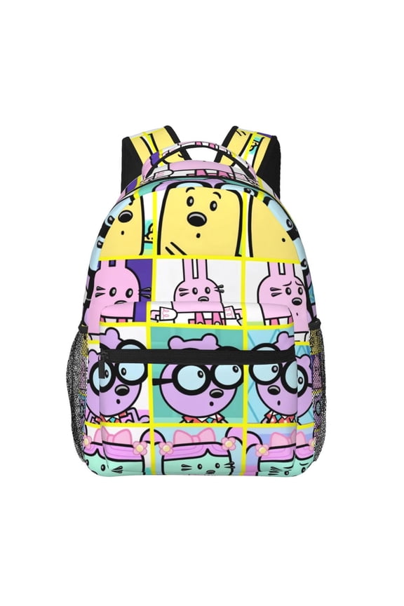 Wow Wow Wubbzy Backpack Cartoon Lightweight Laptop Bookbag College Travel Hiking Work School Daypack Rucksack