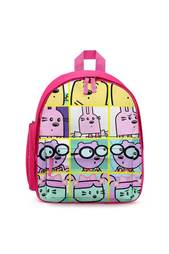 Wow Wow Wubbzy Backpack Cute Lightweight Small Laptop Bag Daypack Durable Bookbag for School Travel Hiking Gifts