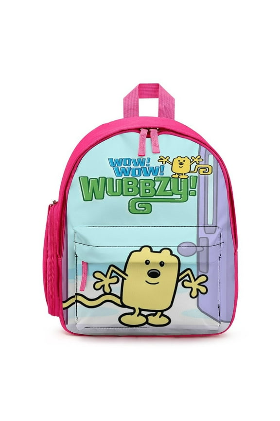 Wow Wow Wubbzy Backpack Cute Lightweight Small Laptop Bag Daypack Durable Bookbag for School Travel Hiking Gifts