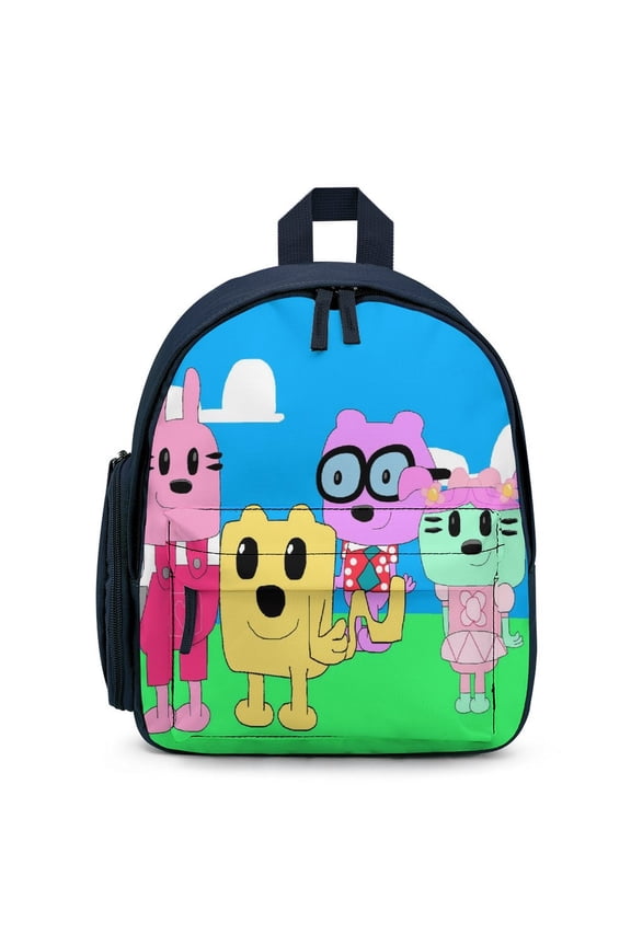 Wow Wow Wubbzy Backpack Cute Lightweight Small Laptop Bag Daypack Durable Bookbag for School Travel Hiking Gifts