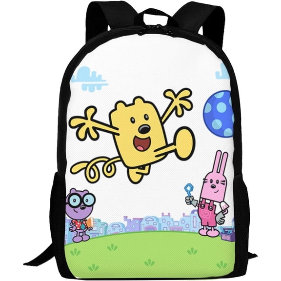 Wow Wow Wubbzy Backpack Laptop Backpack For Women 3d Printing Large Capacity Casual Daypack One Size