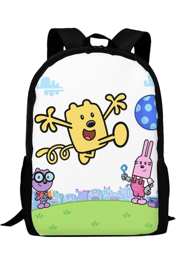 Wow Wow Wubbzy Backpack Laptop Backpack For Women 3d Printing Large Capacity Casual Daypack One Size