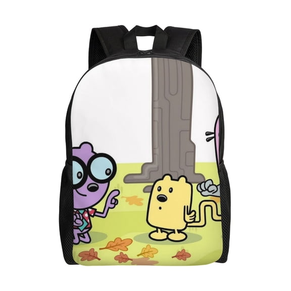 Wow Wow Wubbzy Backpack Laptop Backpack For Women 3d Printing Large Capacity Casual Daypack One Size