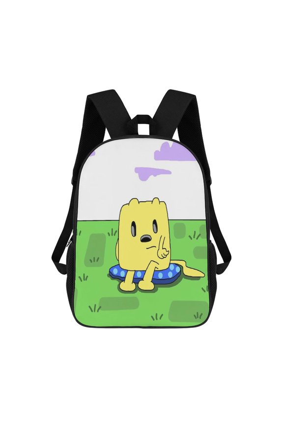 Wow Wow Wubbzy Backpack Large Capacity 17 Inch Laptop Bag Lightweight Daypack Bookbag for School College Travel Hiking Work