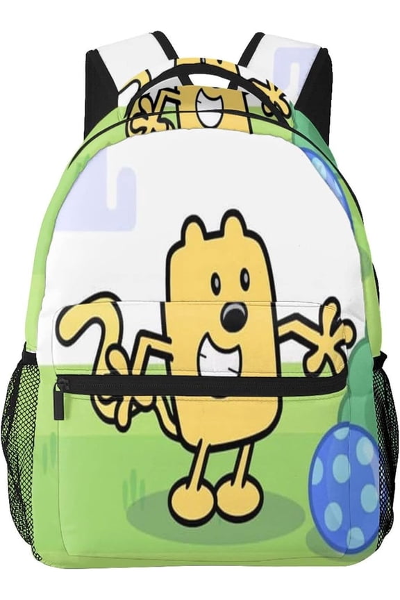 Wow Wow Wubbzy Casual Backpack Travel Laptop Bag Backpacks Large Capacity Adjustable Shoulders Bag Daypack