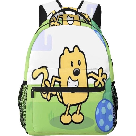Wow Wow Wubbzy Casual Backpack Travel Laptop Bag Backpacks Large Capacity Adjustable Shoulders Bag Daypack