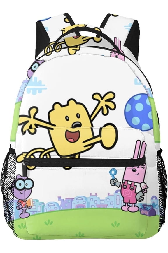 Wow Wow Wubbzy Lightweight Backpack Casual Daypack Large Capacity Backpacks Adjustable Shoulder Laptop Bags for Work Travel