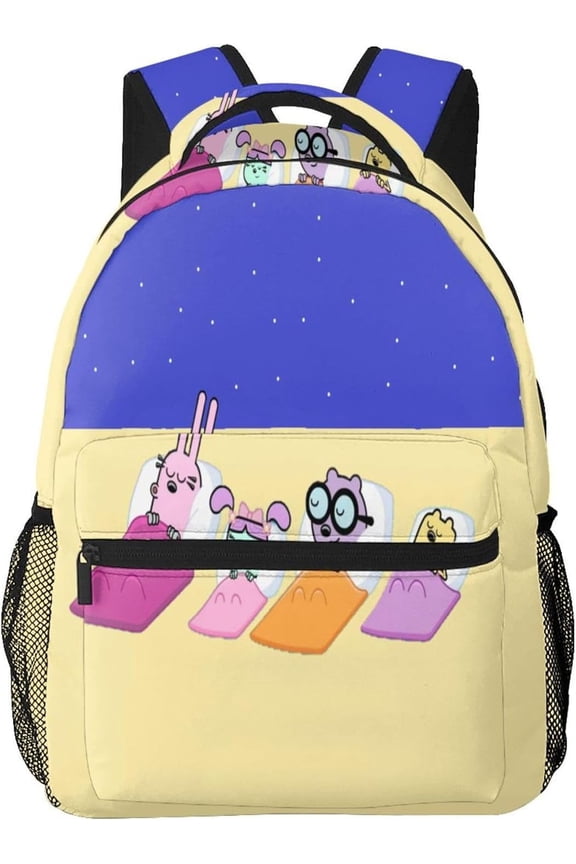 Wow Wow Wubbzy School Backpack Bookbag Large for School Office Lightweight Outdoor Travel Shoulder Bag