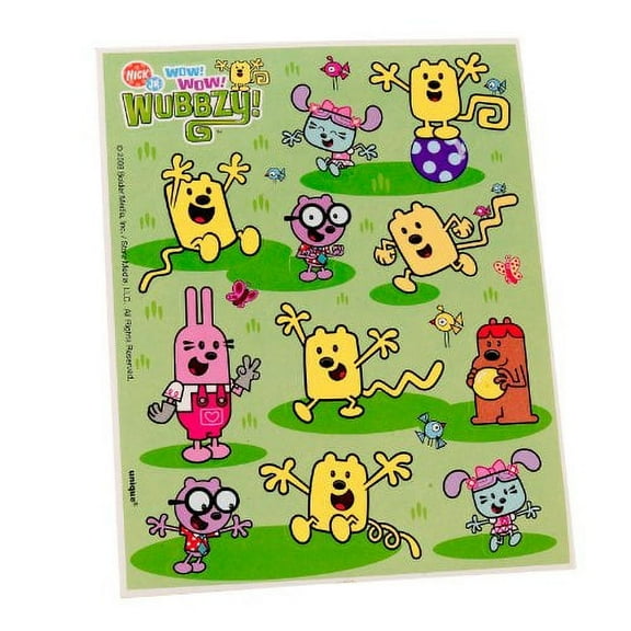 Unique Wow! Wow! Wubbzy! Stickers (4 count)