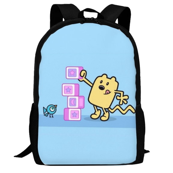 Wow Wow Wubbzy large-capacity backpack Fashionable travel notebook backpack