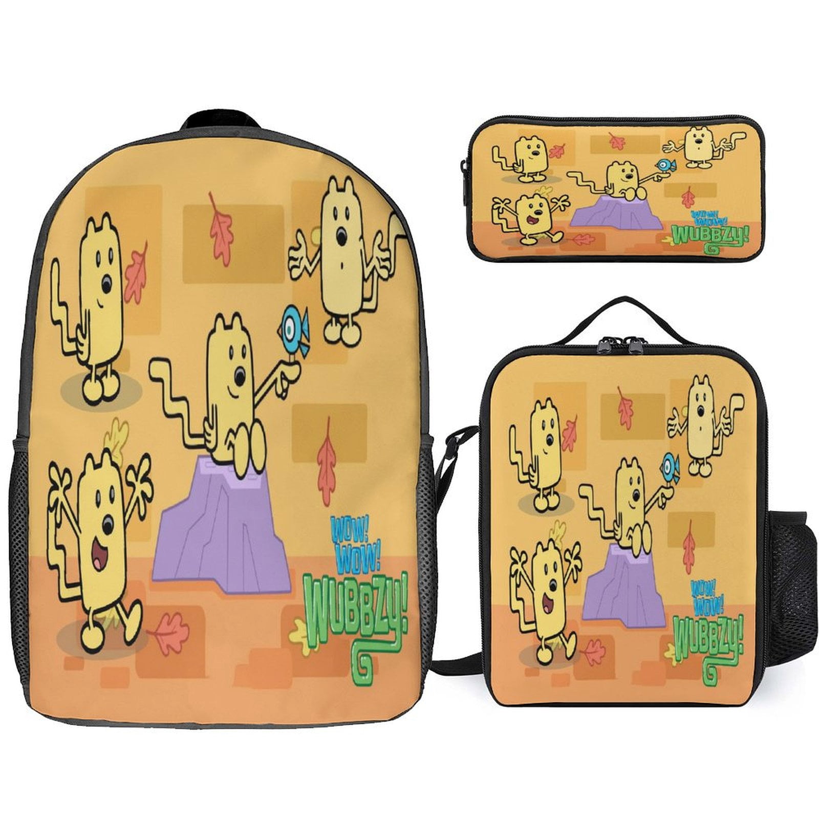 Wow Wub-bzy Backpack for 3 Piece Backpack Set with Lunch Box & Pencil ...