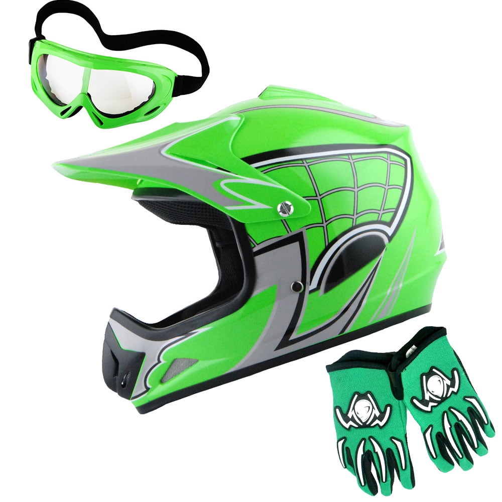 Wow! Youth Motocross Helmet HJOY BMX MX ATV Dirt Bike Helmet Spider 
