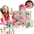thumbnail image 1 of WowSmile 4-Story 12 Rooms Princess Castle Dollhouse, 1 of 9