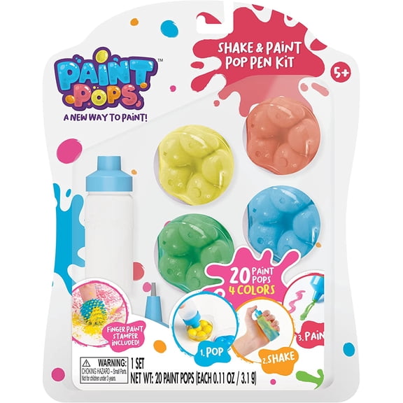 WowWee Paint Pops -Shake  Paint Pop Pen Kit, Multicolor