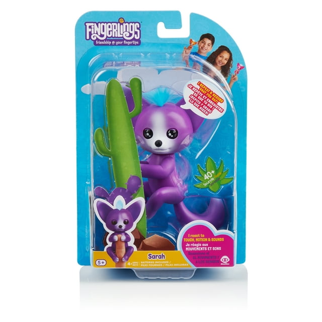 WowWee USA Fingerlings Purple & Blue Baby Fox