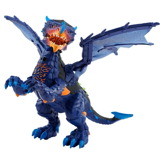 WowWee Untamed Legends Dragon - Interactive Vulcan Dark Blue Dragon