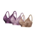 thumbnail image 1 of Wowcloth 3-Piece Women's Push-Up Bra, Adjustable Straps and Solid Color, Wire-Free for Everyday Wear, 1 of 2