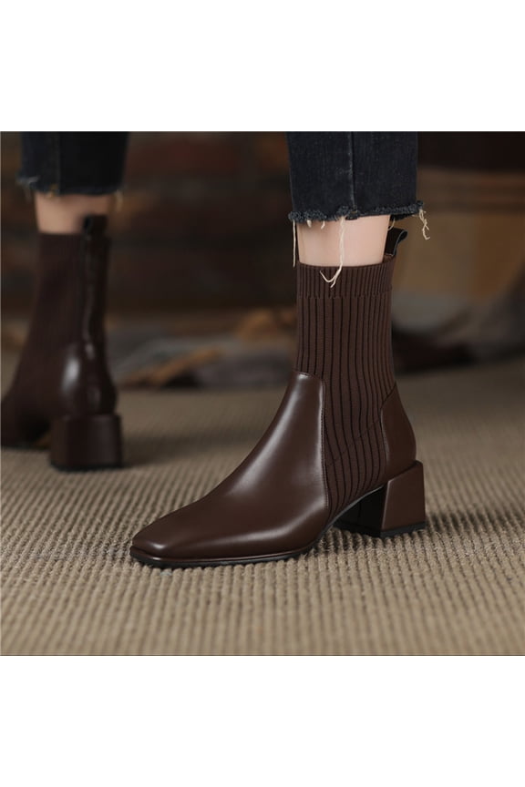 Ankle Boots for Women – Comfortable Cushioned Insole with Classic Ankle Design for Everyday Wear & Street Style Fashion