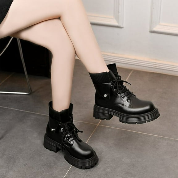 Wowcloth Autumn Winter Boots for Women – Slip-On Design with Casual Comfort for Everyday Outfit