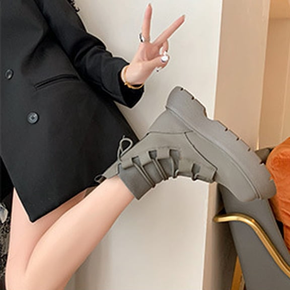 Wowcloth Boots for Women – Easy Slip-On Design with No Zipper, Stylish Ankle Boots for Everyday Wear