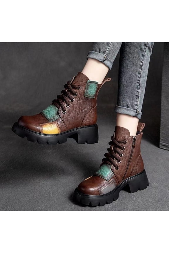 British Ankle Boots for Women – Comfortable Slip-On Design with Classic Retro Style for Casual Outfits