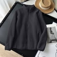 thumbnail image 1 of Wowcloth Casual Fleece Jacket for Woman, Long Sleeve Hoodless Full-Zip, Soft and Warm for Daily Wear and Outdoor Activities, 1 of 9