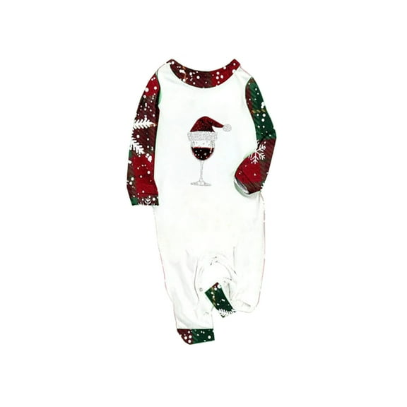 Wowcloth Christmas Family Matching Pajamas Set, Long Sleeve and Pants Printed Cozy Homewear Loungewear for Holiday Family Time