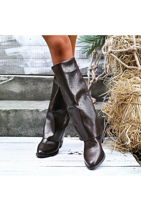 Chunky Heel Ankle Boots for Women – Comfortable Shaft Design with Edgy Fall-Winter Style & Versatile Outfit Complements for Everyday Wear