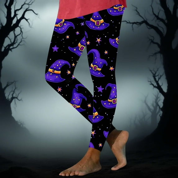 Wowcloth Halloween Women's Printed Casual Yoga Pants - Fashionable Long Trousers for Spring & Summer
