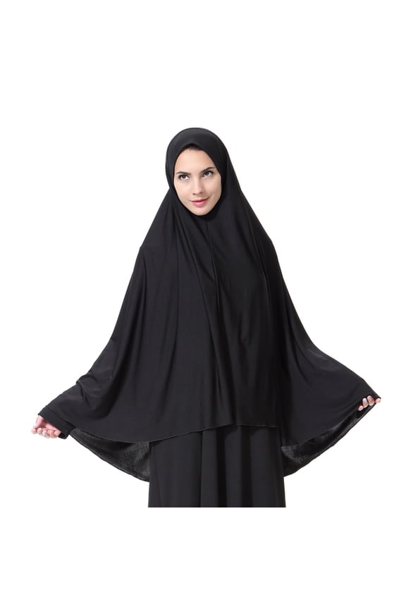 Hijab for Women, Milk Silk Solid Color, Comfortable Full Coverage Headscarf for Ramadan Prayer and Daily Use