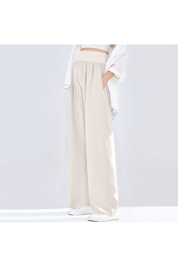 Maternity Pants, Elastic Waistband with Belly Support, Non-Binding Comfort Fit, Solid Color for Spring and Autumn for Daily Pregnancy Wear