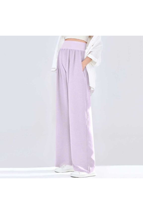 Maternity Pants, Elastic Waistband with Belly Support, Non-Binding Comfort Fit, Solid Color for Spring and Autumn for Daily Pregnancy Wear