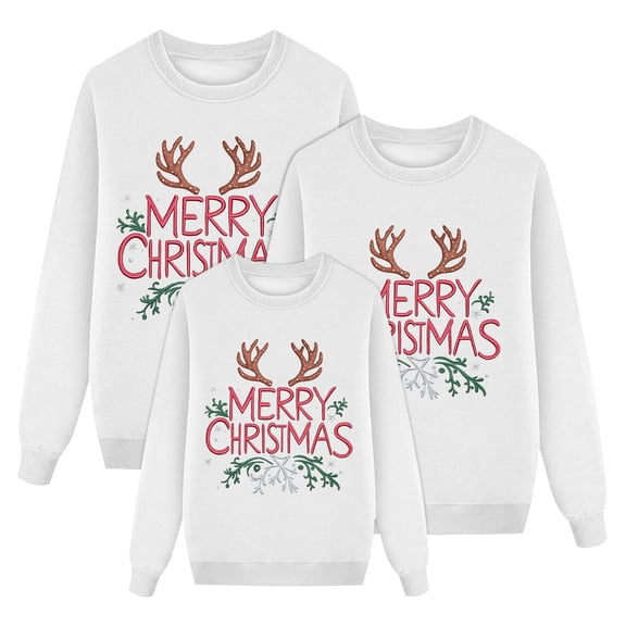 Wowcloth Men's Christmas Long Sleeve Round Neck Casual Printed Sweatshirt, Thermal Insulated with Festive Design, Cozy Winter Wear for Holiday and Casual Outings