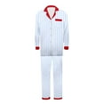 thumbnail image 1 of Wowcloth Men's Striped Pajama Set, Long Sleeve and Pants, Comfortable Cotton Loungewear for Home and Sleep, 1 of 7